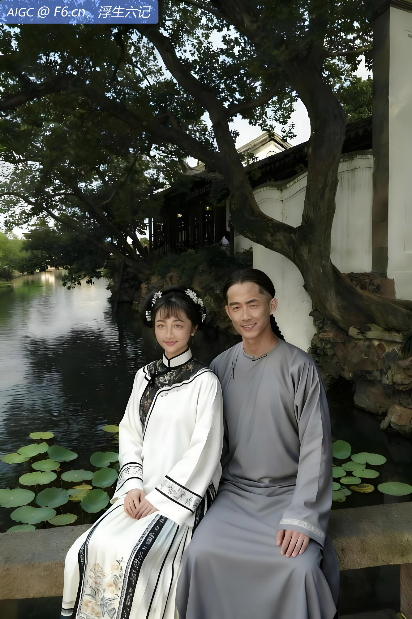 1780年7月，我和芸娘在苏州沧浪亭。