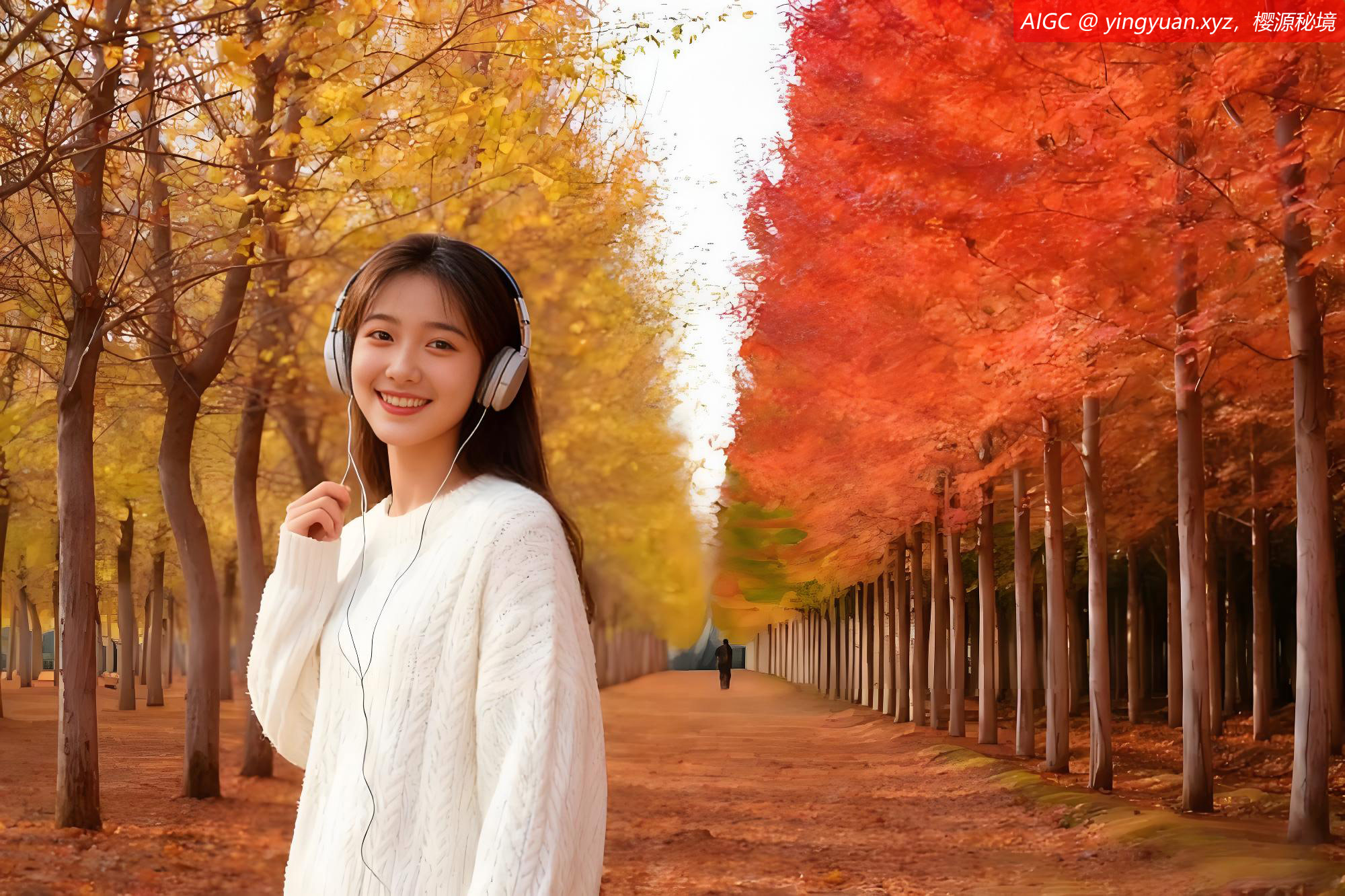 北京延庆永新堡村彩叶林进入最佳观赏期