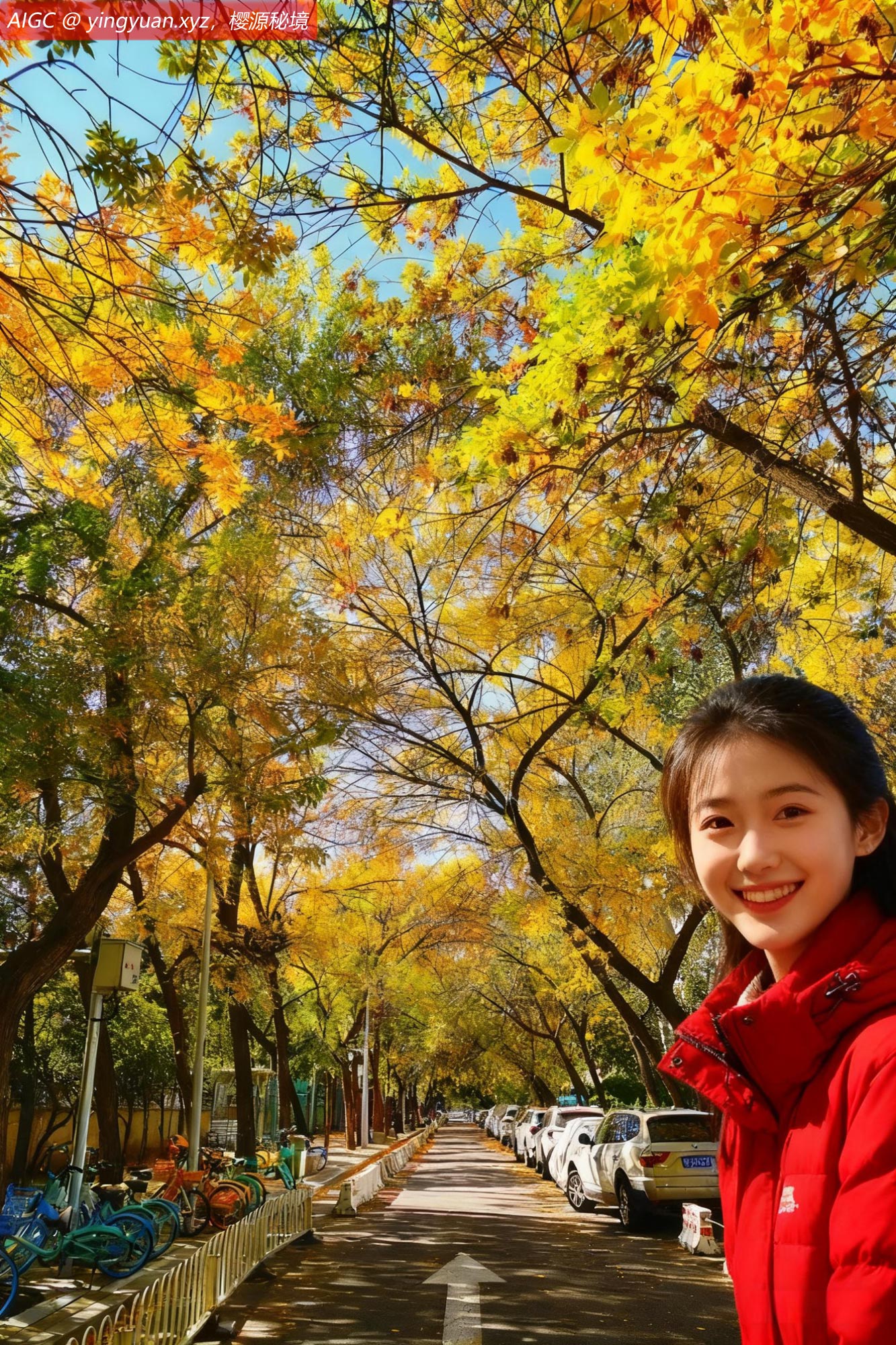 北京三里屯西五街秋意正浓