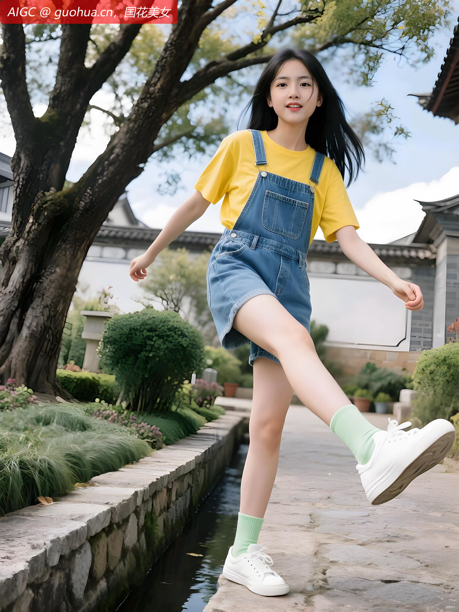 城南旧巷的古槐下，我忽然想起那个黄衫少女