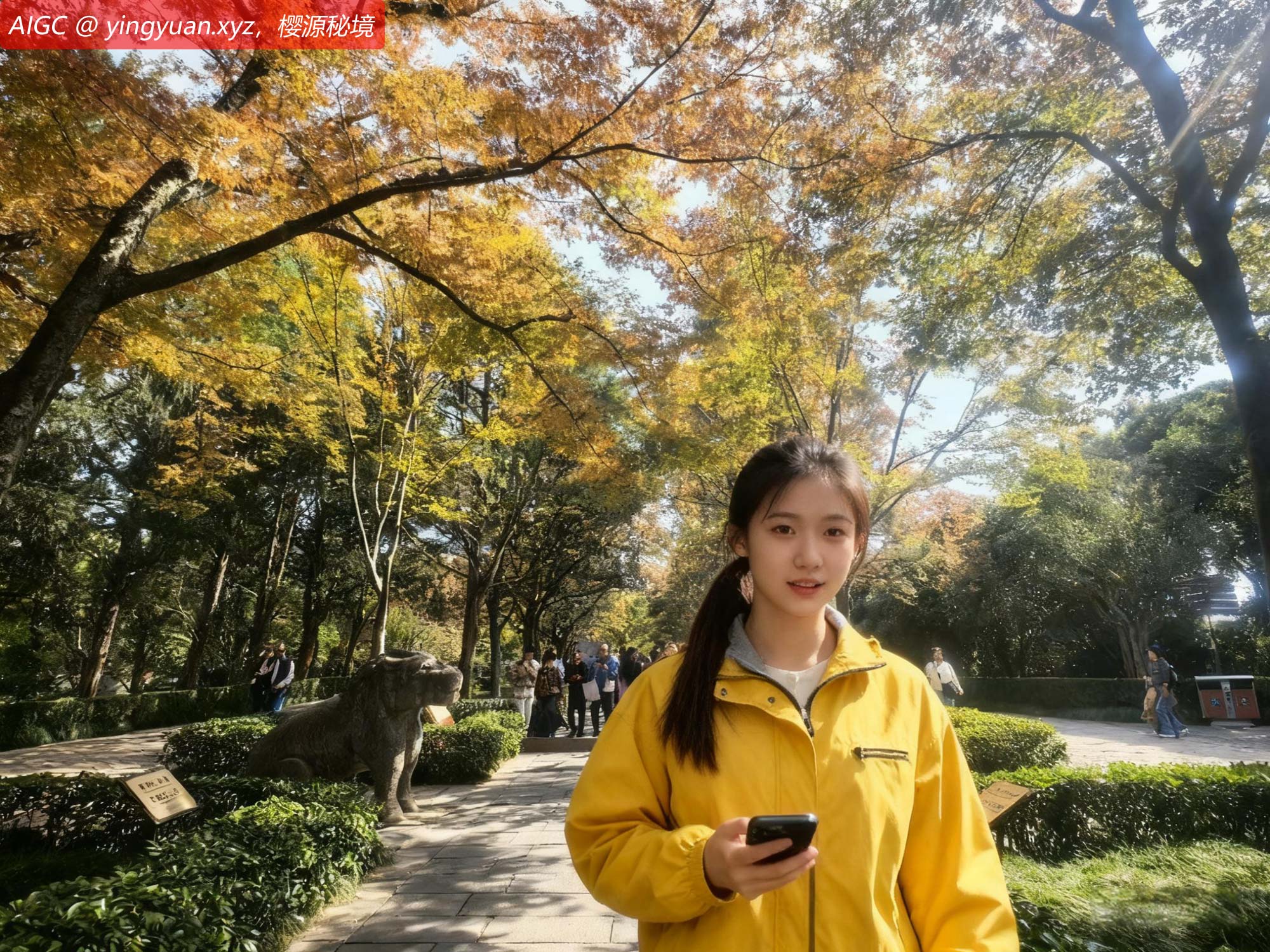 秋到紫金山，色染石象路！