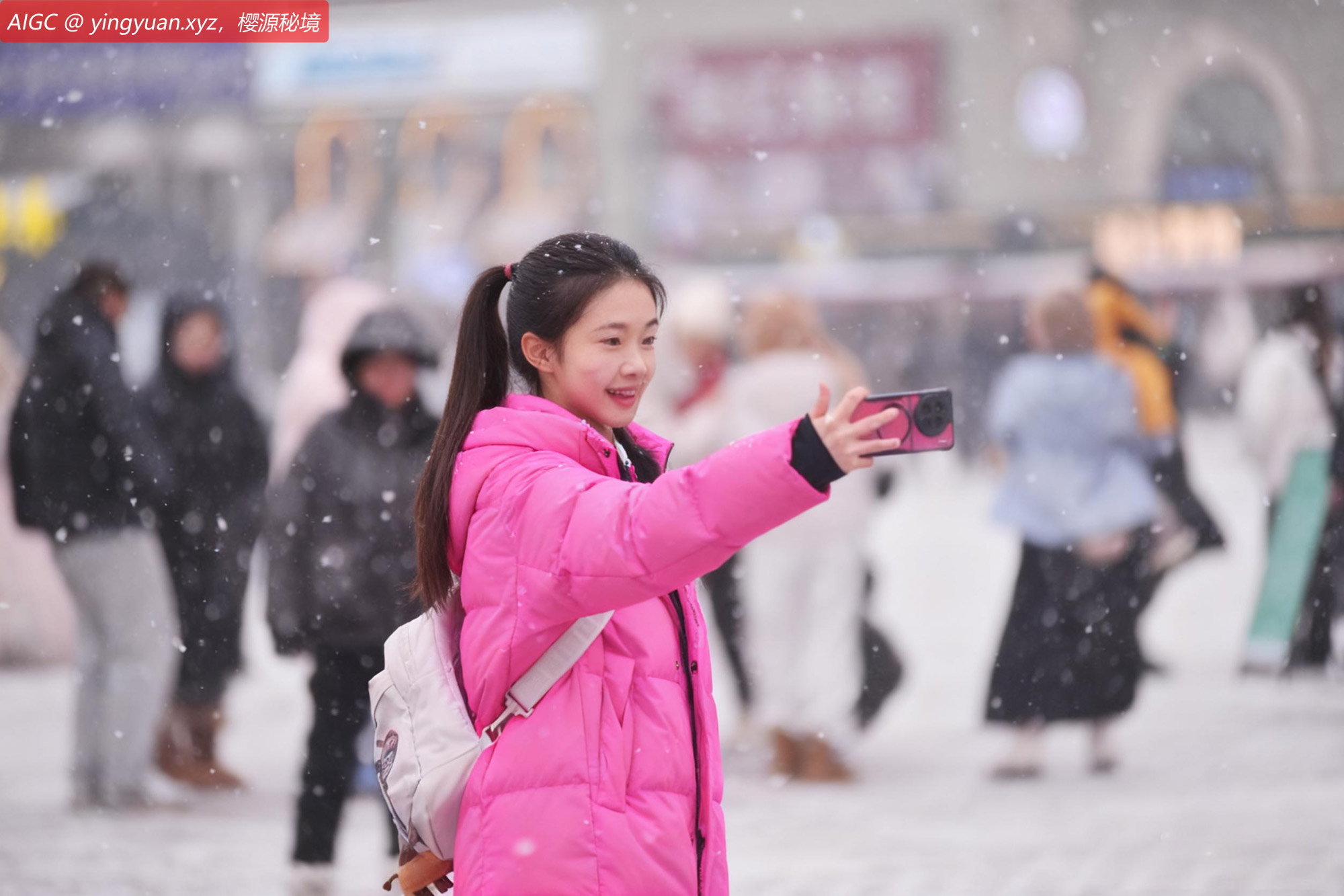 哈尔滨市迎来今冬首场降雪