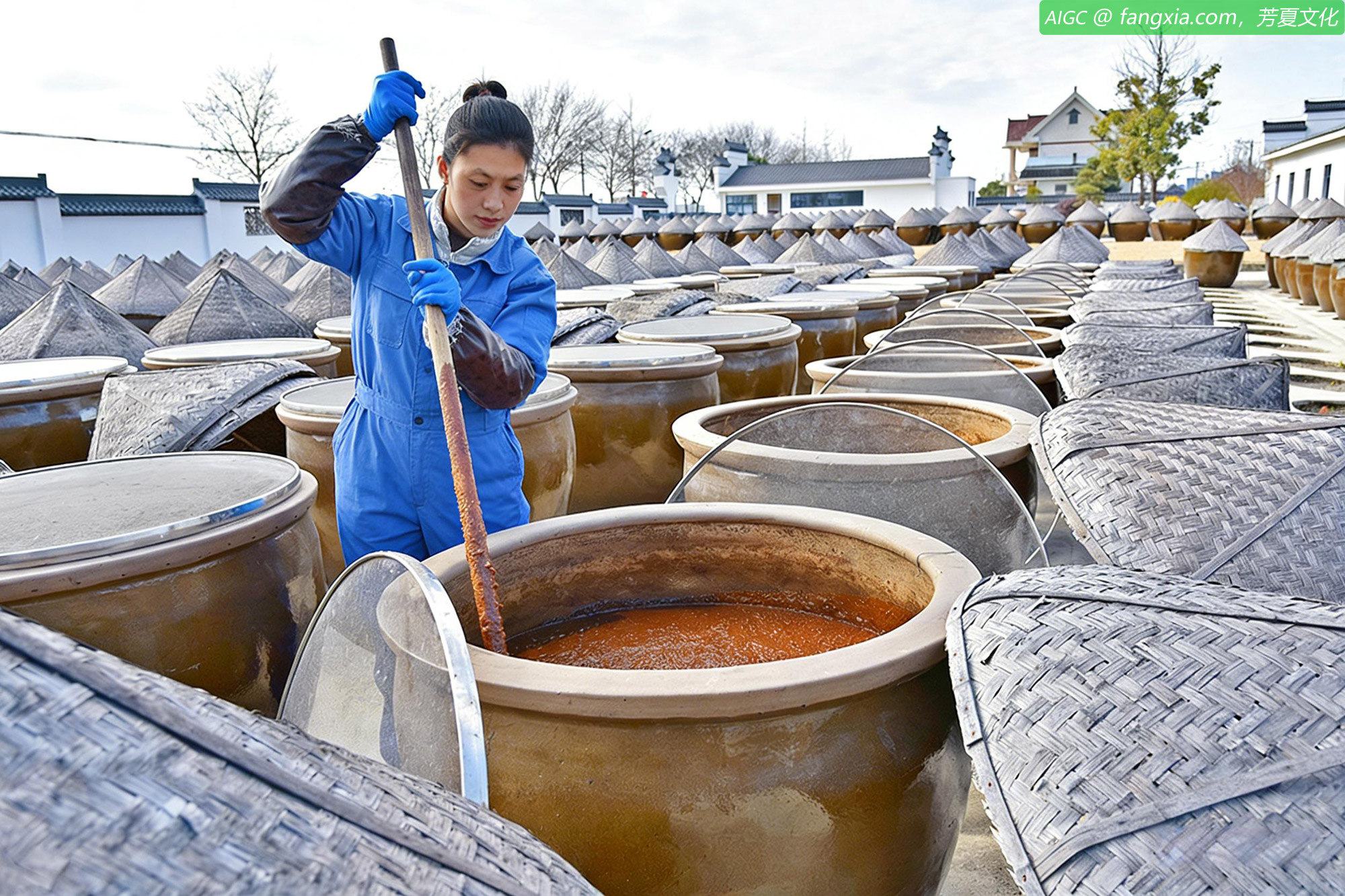 冬至时节，江苏如皋老酱油进入传统“冬酿”期