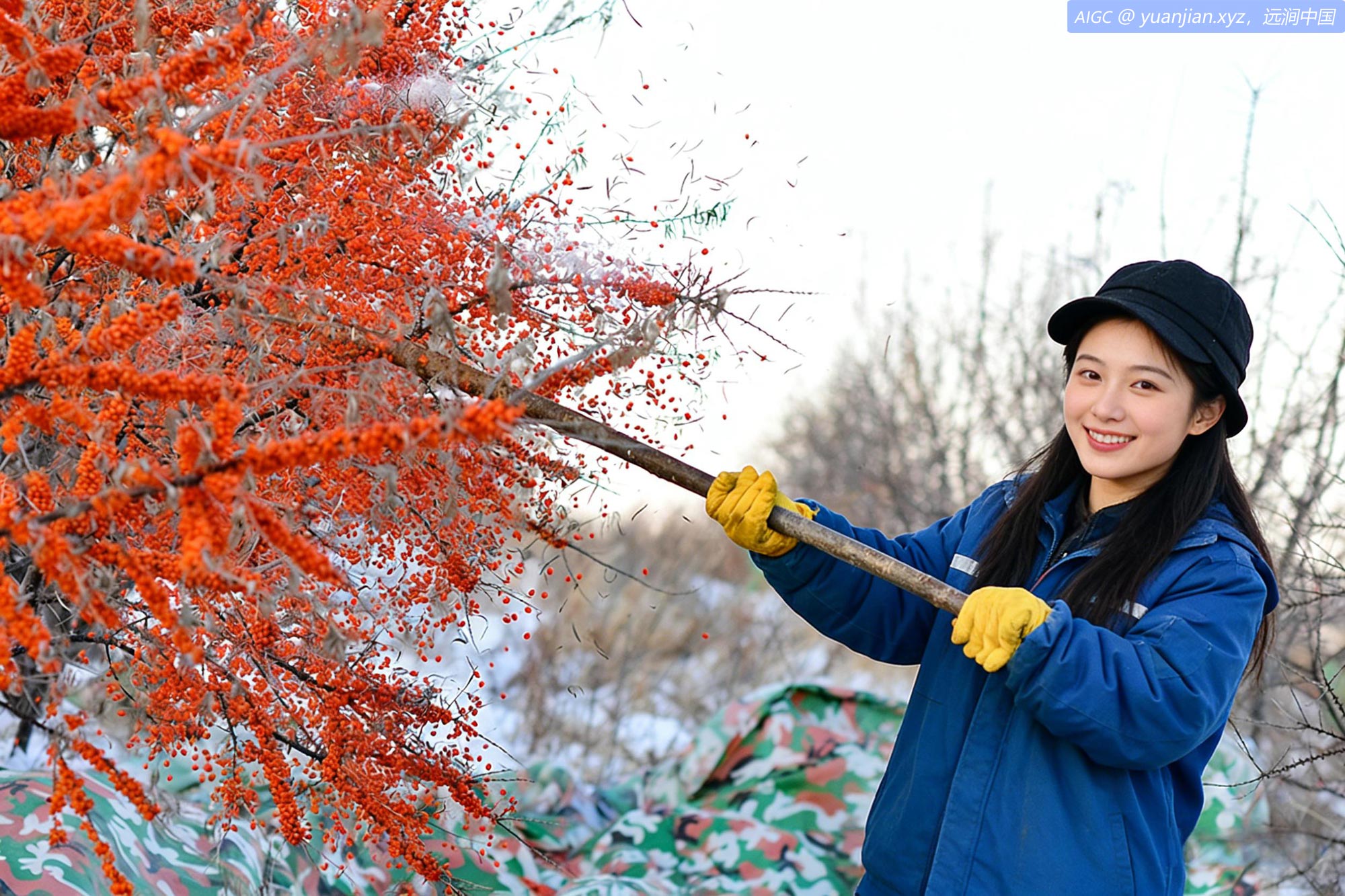 内蒙古兴安盟阿尔山市7万余亩沙棘进入丰收季