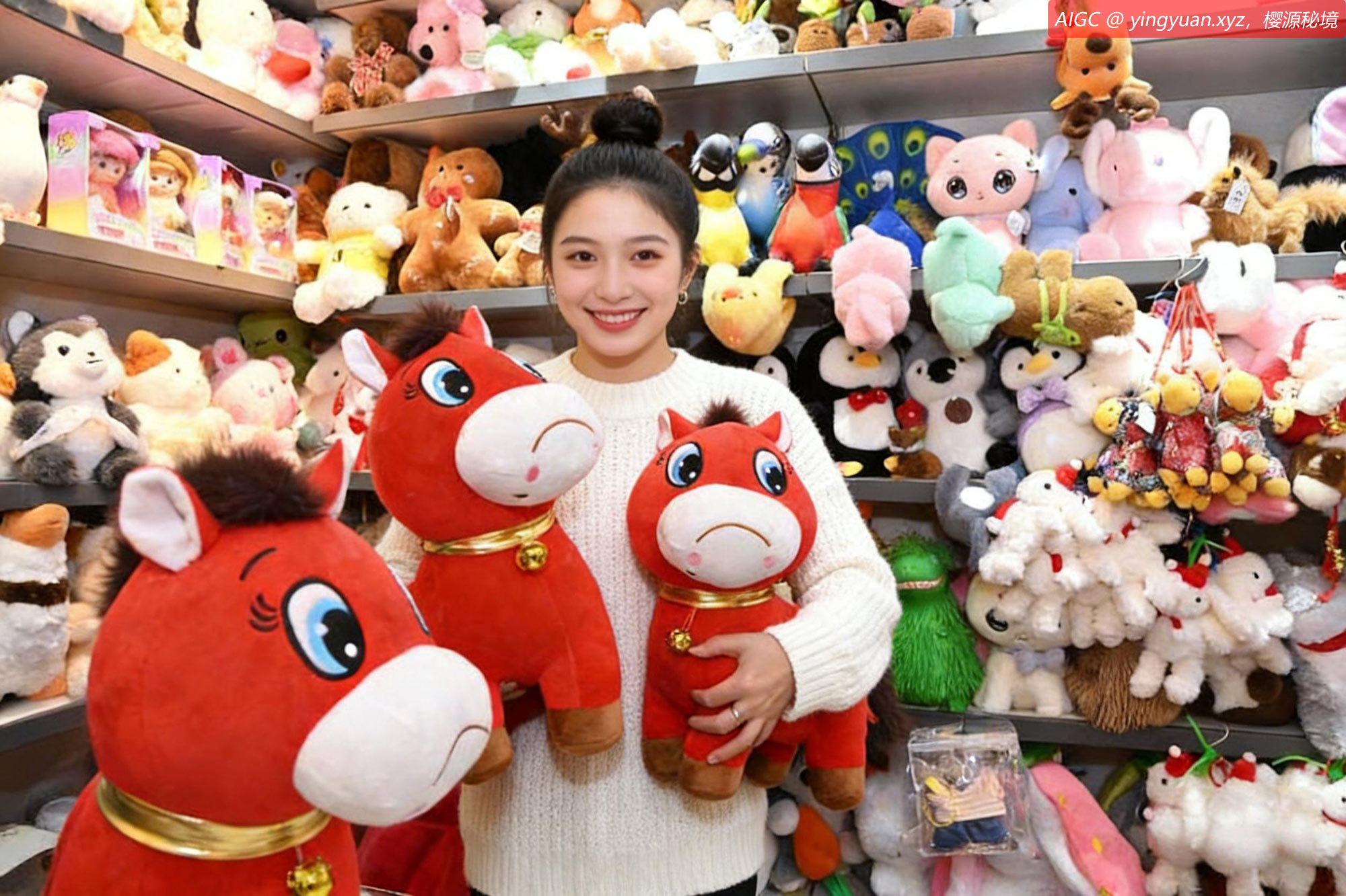 浙江义乌市国际商贸城，“哭哭马”每天订单数量近2万个