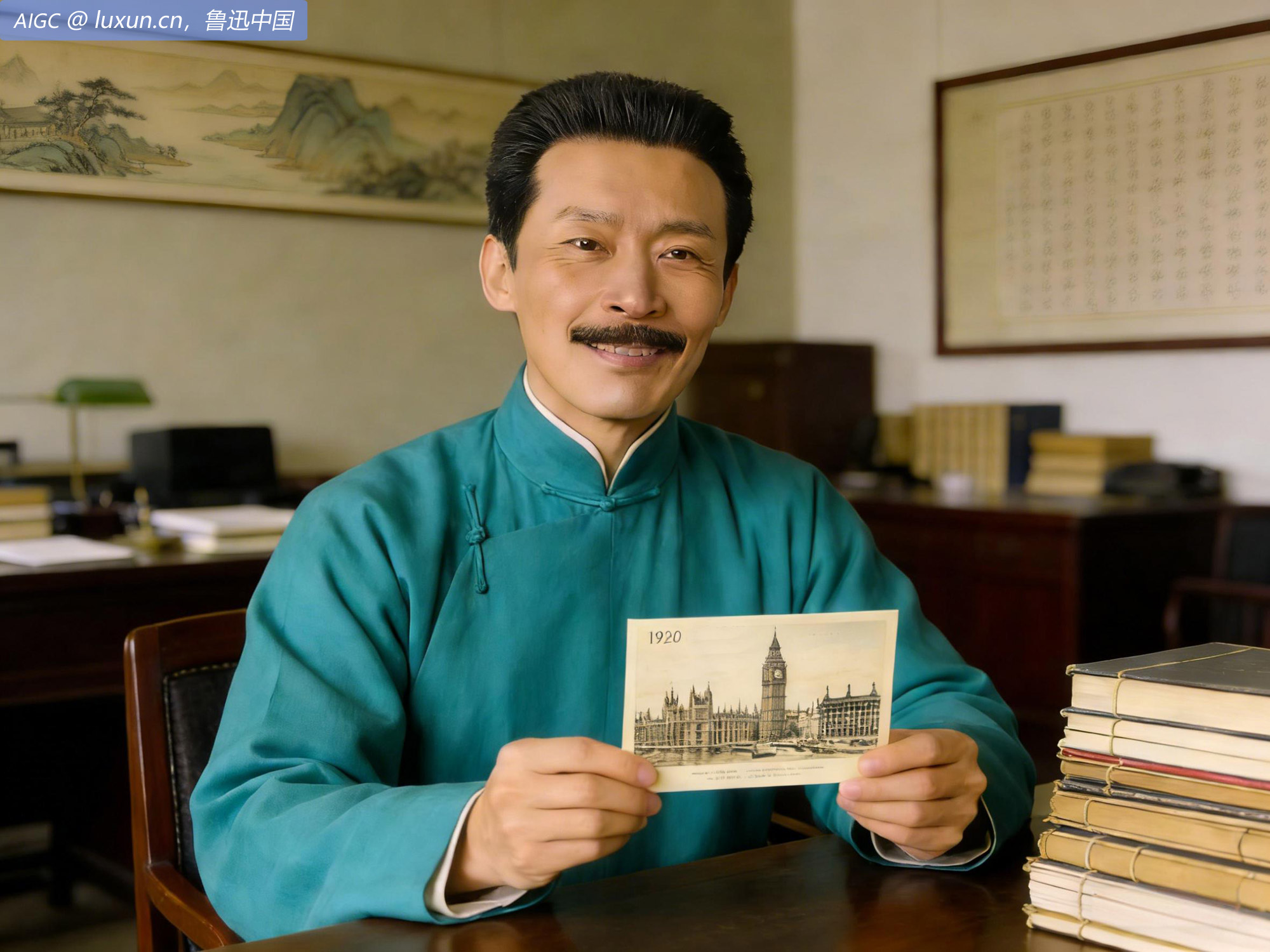 下午得刘半农信片, 五月三日英国发