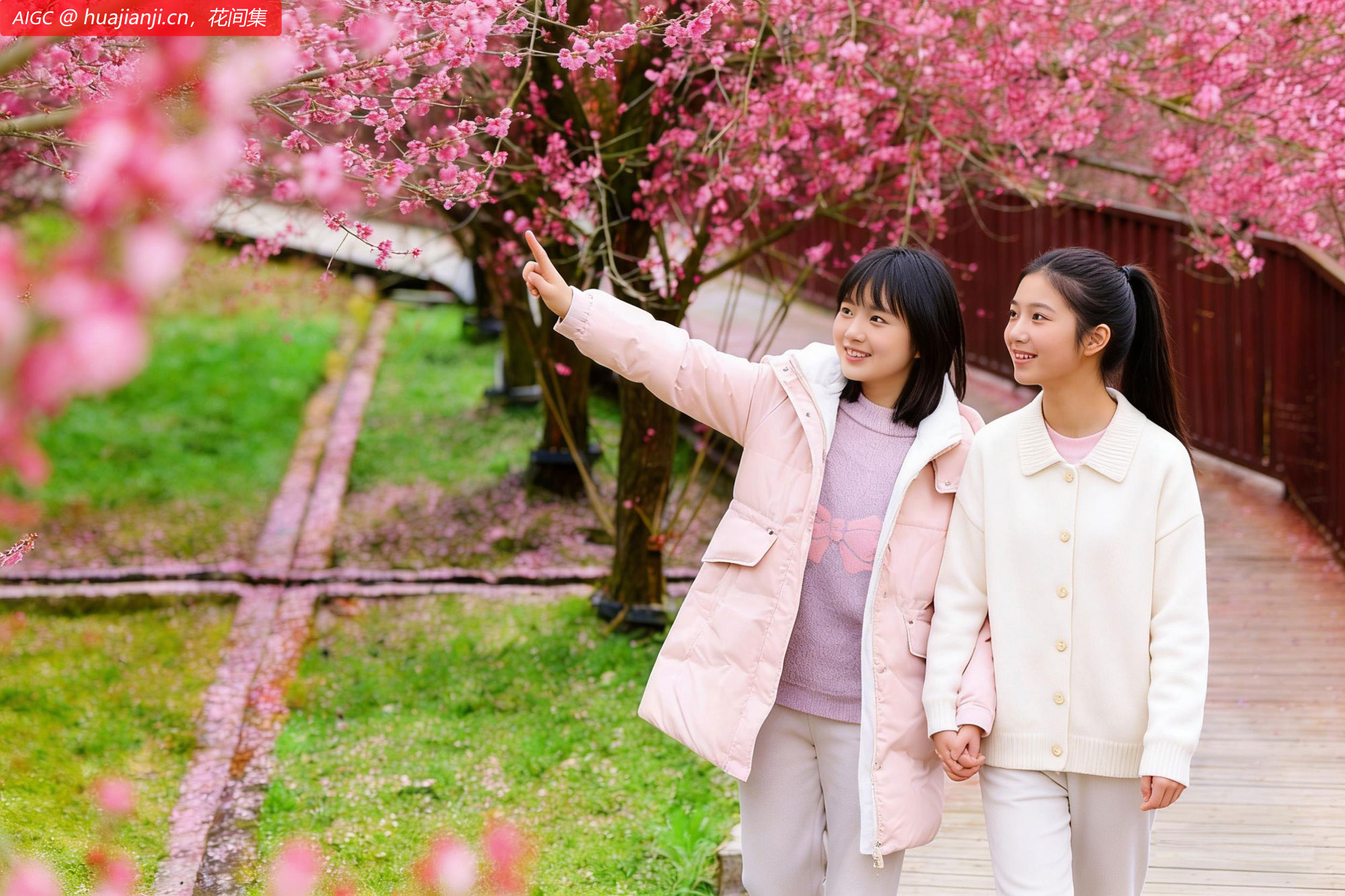 湖北恩施勒车镇，正南梅园的上万株梅花次第绽放