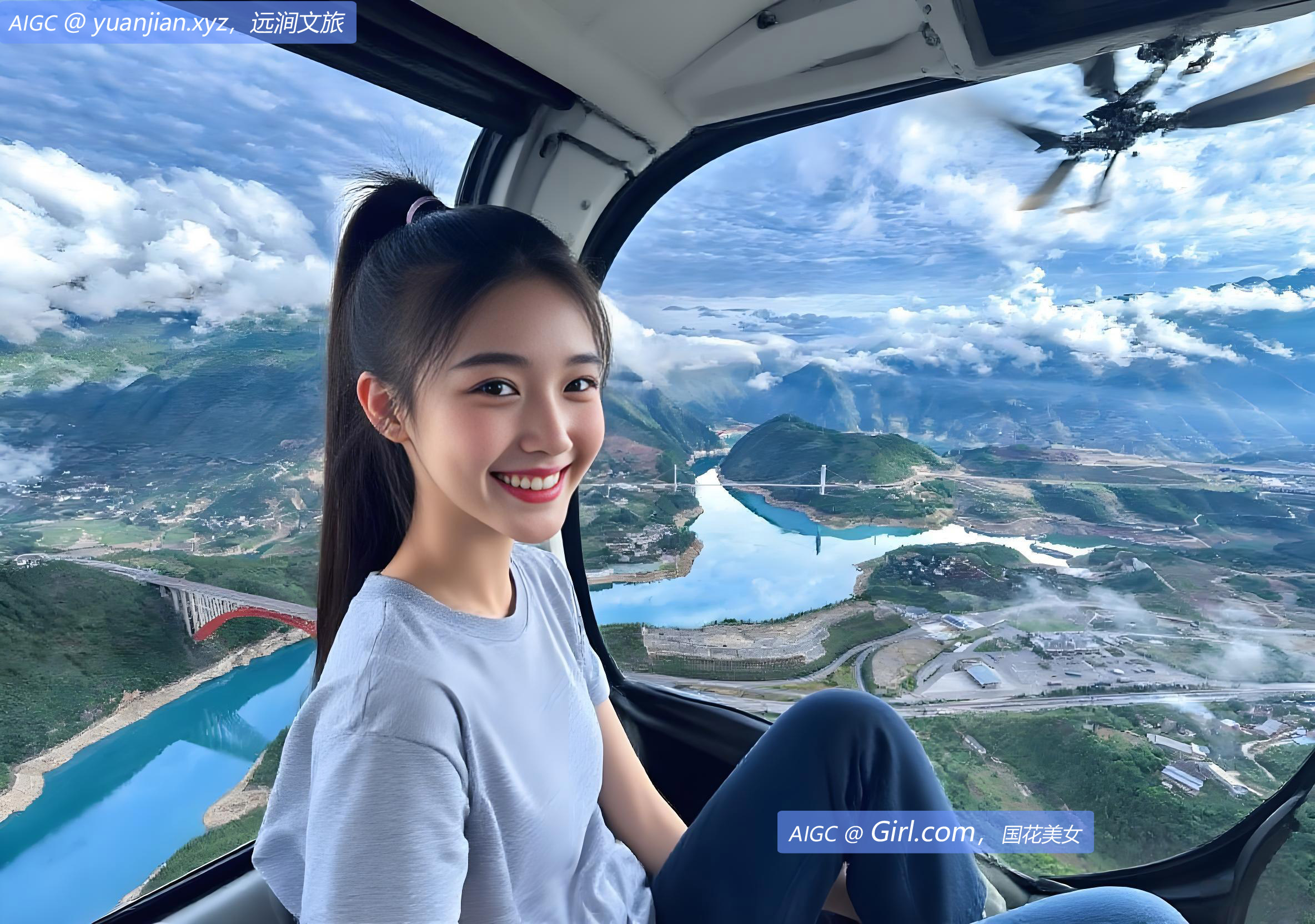 重庆：小三峡景区碧水蓝天 宛如“天空之镜”